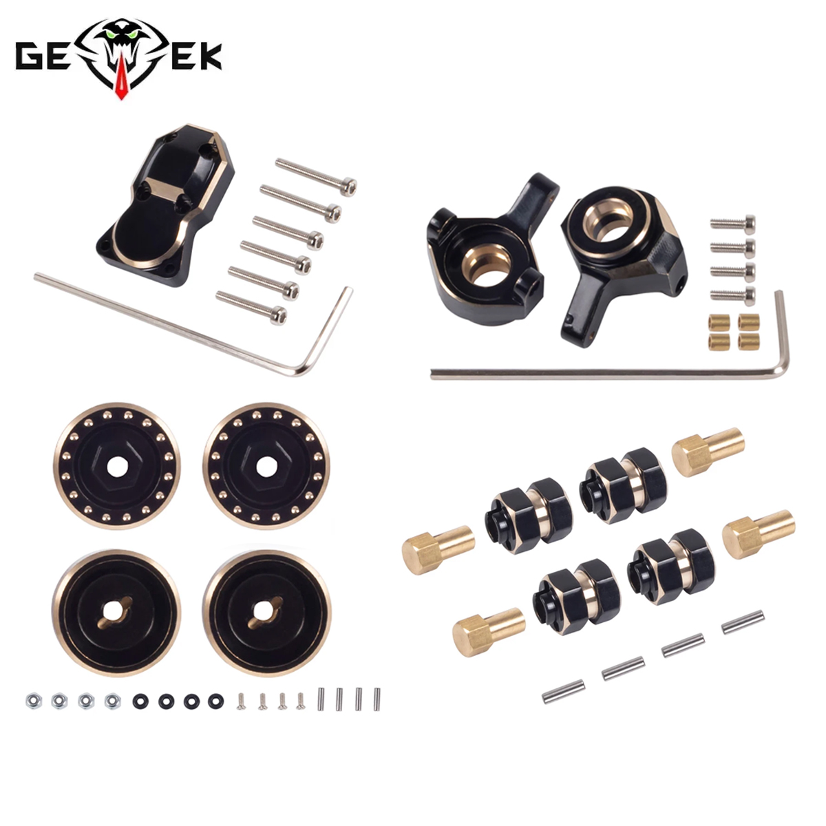 Rc Hobby Crawler - Knuckle Roda Hexagonal Berbahan Kuningan untuk