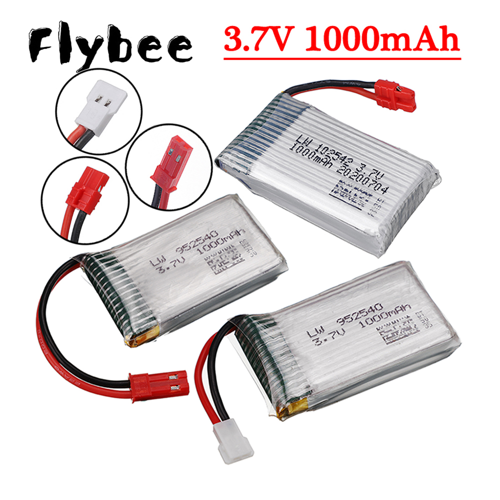 Hobby Rc Quadcopters & Multirotors - Baterai Lipo 3.7V 1000mah Untuk Syma