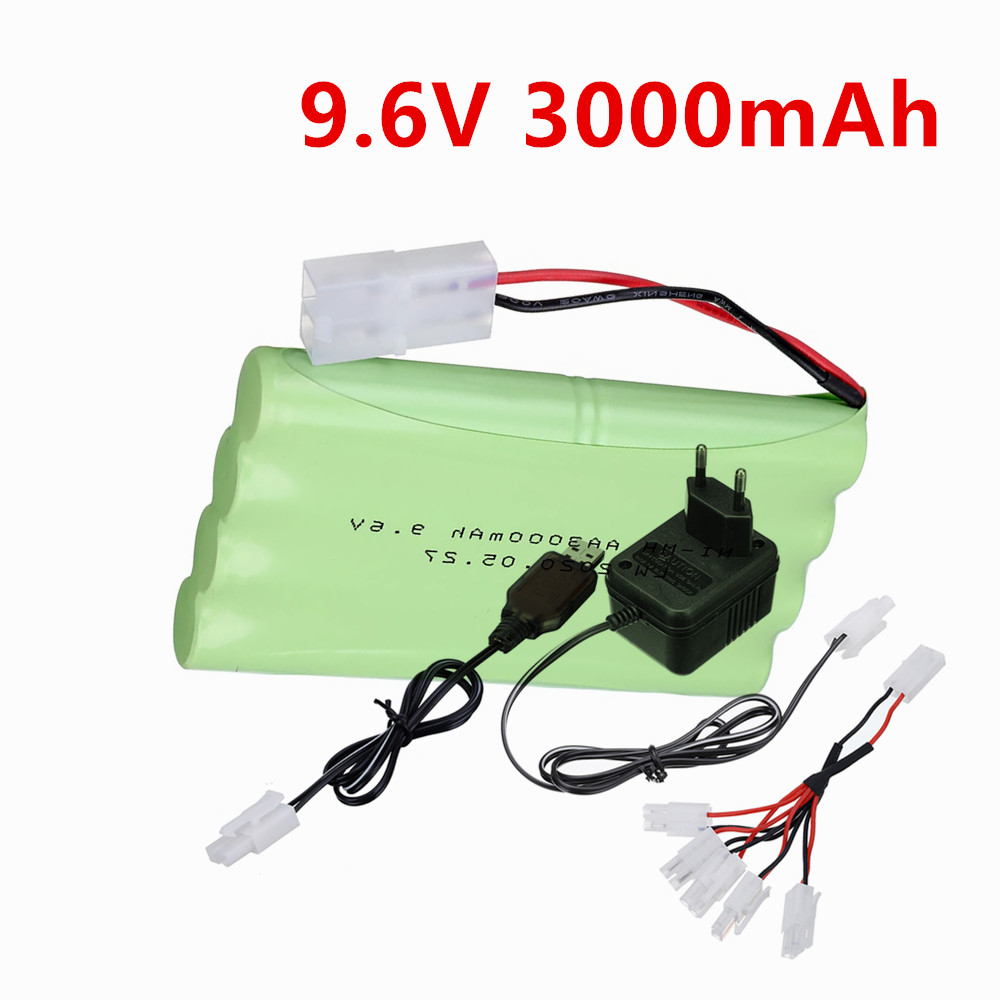 Rc Hobby Light - Baterai NiMH 9.6V 3000mah atau Pengisi