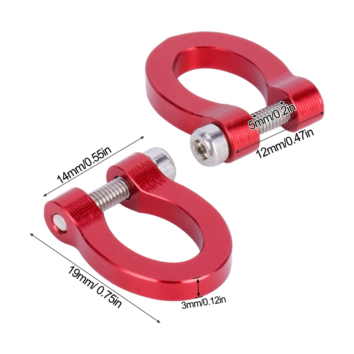 CNC Bumper aluminium d-ring ka - Rc Hobby Crawler ulasan dan harga