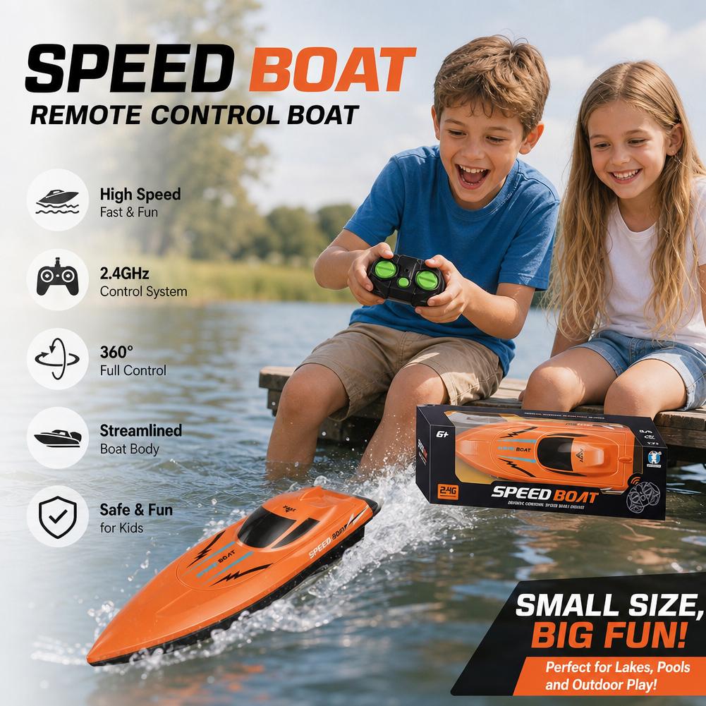 Perahu RC Motor Ganda Kecepata - Rc Hobby Grade Boat ulasan dan harga