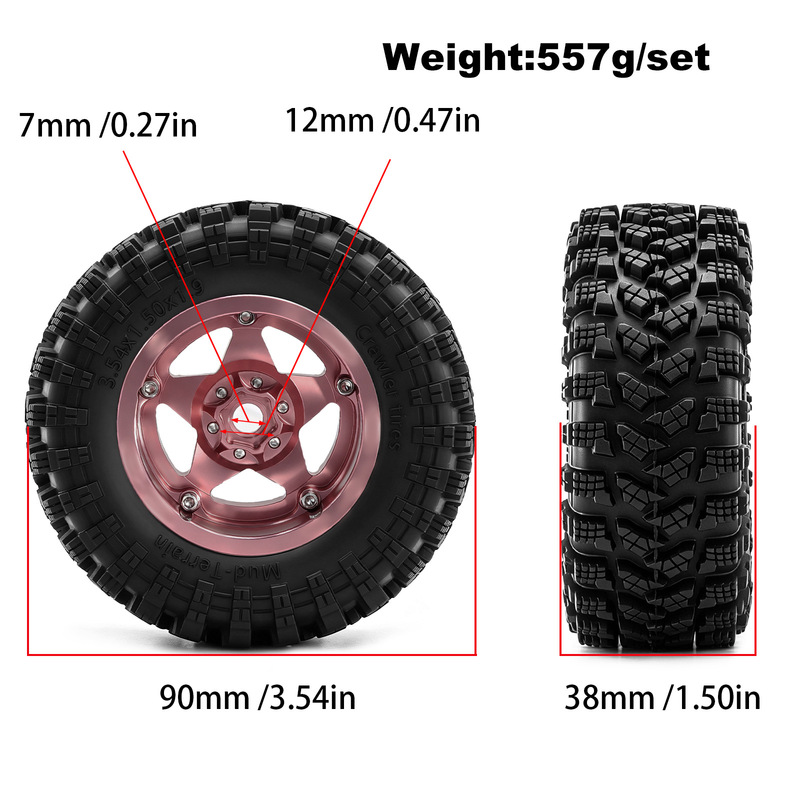 Set Velg dan Ban Beadlock 1,9  - Wheel Rim Rc ulasan dan harga