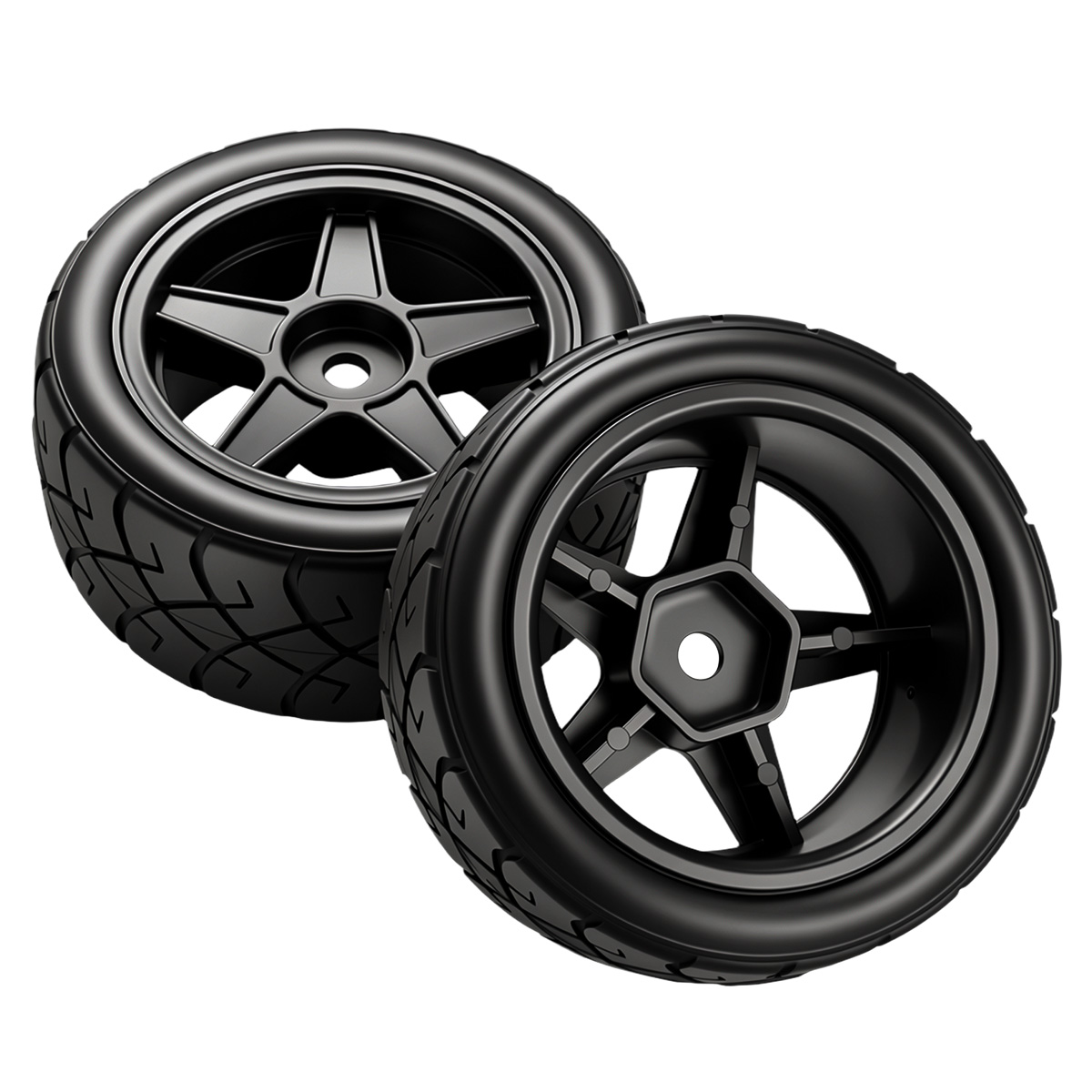 Roda Plastik Ban Karet 57MM de - Wheel Rim Rc ulasan dan harga