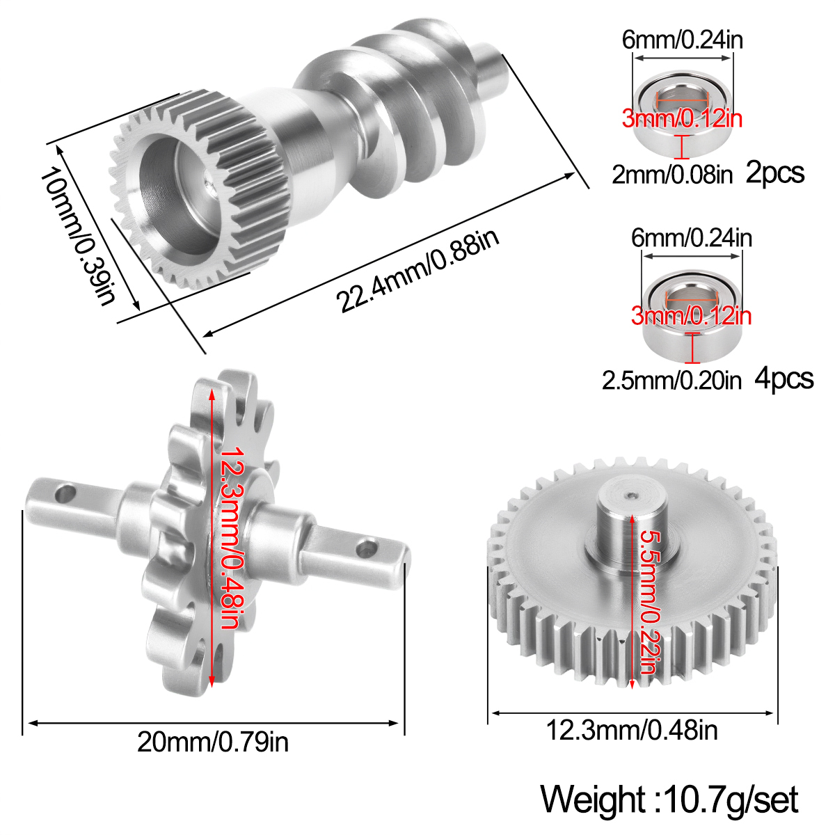 Set Roda Gigi Gearbox Baja Tah - Rc Hobby Crawler ulasan dan harga