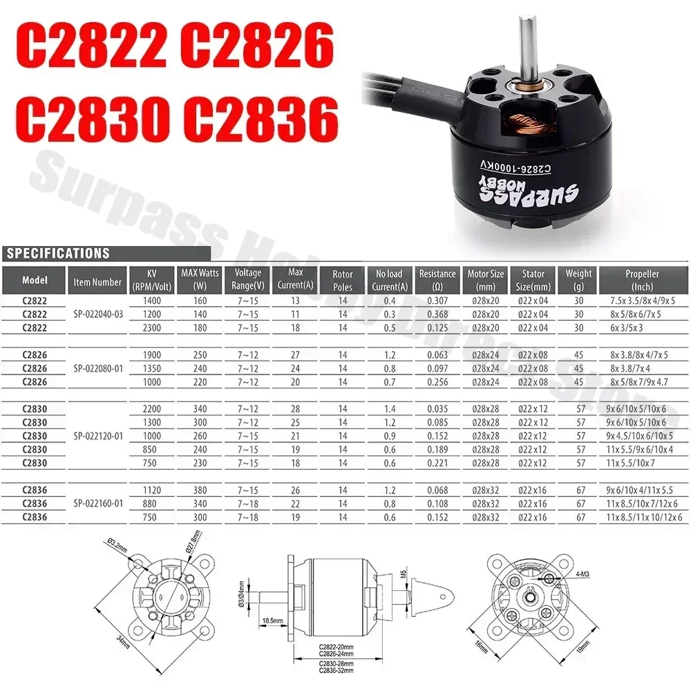 Melampaui hobi 2822 2830 3530  - Hobby Rc Quadcopters & Multirotors ulasan dan harga