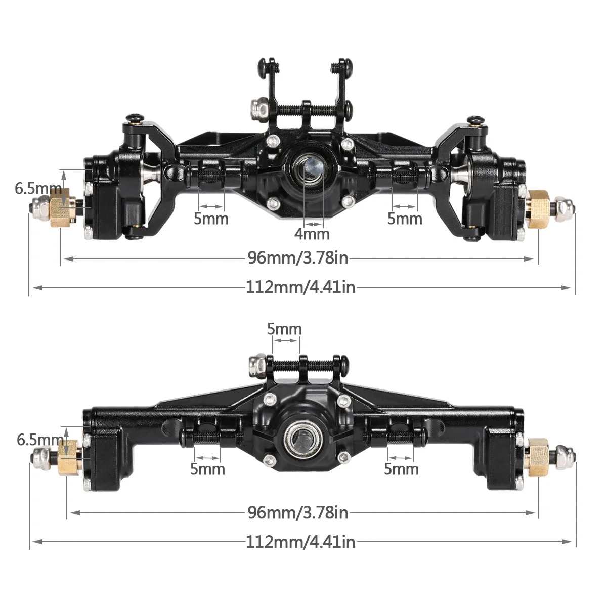 TRX4M aluminium depan belakang - Rc Hobby Crawler ulasan dan harga