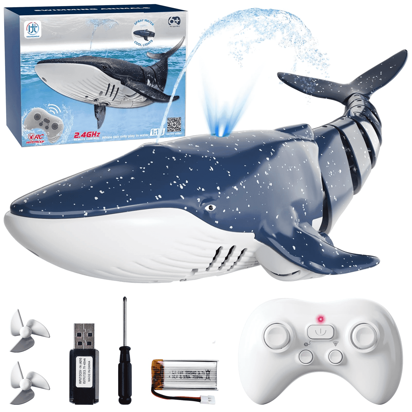 Mainan Hiu Paus RC 2.4G, Hiu R - Rc Hobby Grade Boat ulasan dan harga