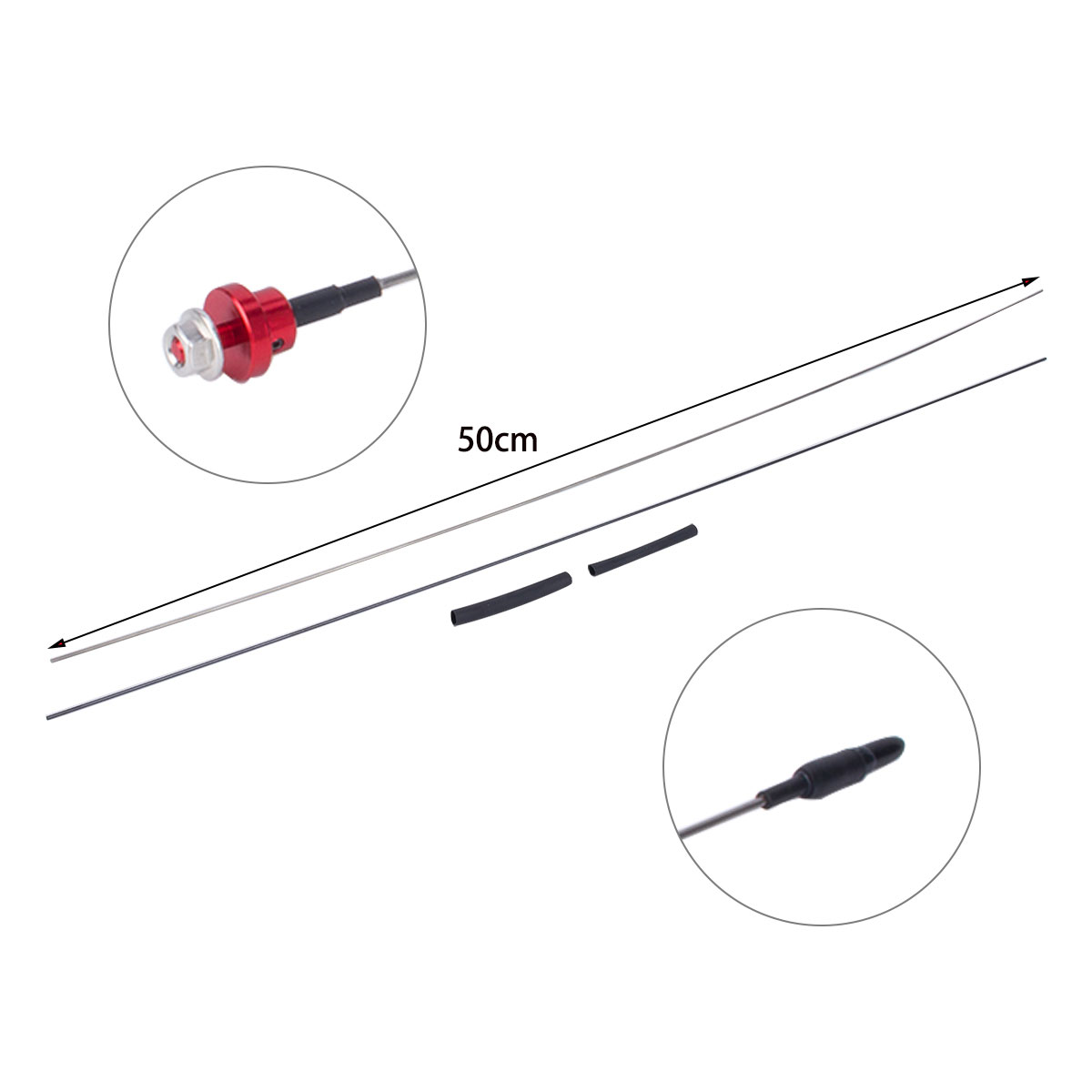 50cm antena simulasi logam dap - Rc Hobby Crawler ulasan dan harga