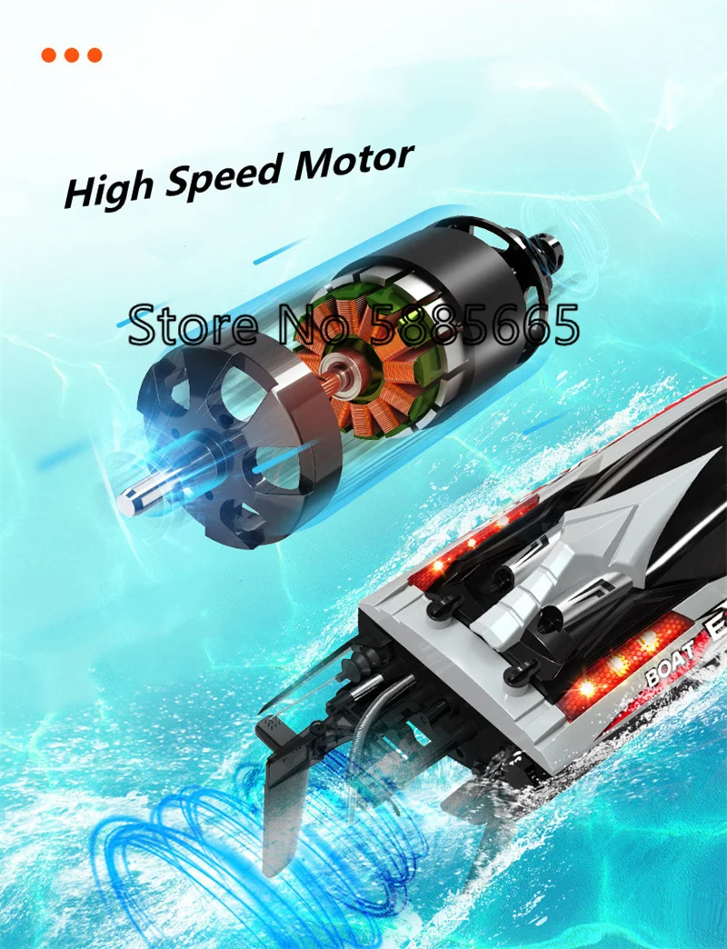 Kapal RC Kecepatan Tinggi 70KM - Rc Hobby Grade Boat ulasan dan harga